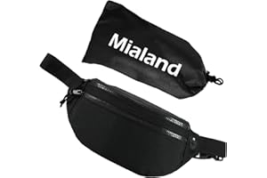 MIALAND Bolso Cintura Hombre | Riñoneras Hombre | Fabricado EN ESPAÑA | Calidad | Precio De Lanzamiento | Cremalleras Duraderas | Tela Repelente al Agua | Costuras Fuertes de Calidad | Riñonera Polivalente
