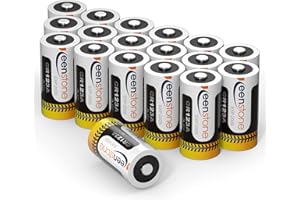 Keenstone CR123A 3V Lithium, 1600 mAh 18 Stück Batterie CR123A für Taschenlampe, Digitalkamera, Camcorder, Spielzeug, Taschenlampe 【Nicht für Arlo】