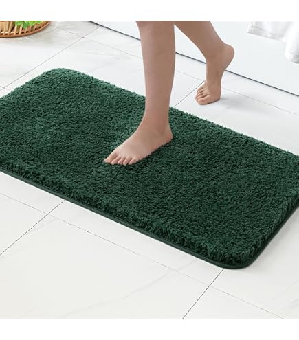 OLANLY Badteppich – Extra Weich, Saugfähig, Rutschfest, 61x119 Cm, Maschinenwaschbar