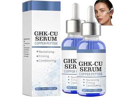 Kopparpeptid GHK-CU ansiktsserum, fuktgivande och uppstramande serum med kollagen och hyaluronsyra, - Amazon Deal & Rabatt