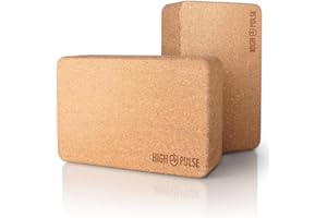 High Pulse Bloque Yoga (2 Unids.) - Bloque de Yoga de alta calidad con prácticos accesorios y ayudas para ejercicios que requieran flexibilidad