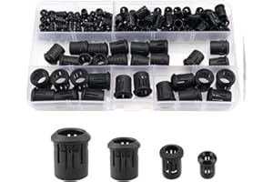 YIXISI 100 Pièces 3/5/8/10 mm LED Support de Clip en Plastique, Support de Diode de Douille en Plastique, Clip de Support de Diode, Noir