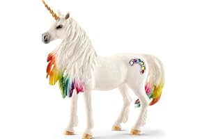 Licorne Figurine de Jeu – Doyomtoy Licorne Arc-en-Ciel, Licorne Mythique Pegasus, modèle d'énergie Magique, créature Solide colorée
