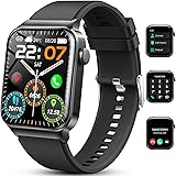 Smartwatch Donna Uomo con Effettua/Risposta Chiamate, 1.85" Orologio Fitness Smart Watch con Contapassi/Cardiofrequenzimetro/