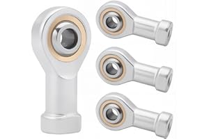 NAKUPENDA 4 Stück Gelenkkopf Gelenkkopflager Gelenklager Innengewinde Selbst-schmierend Gelenkkopf Uniballgelenk Gelenklager für Sphärische Gleitstangenenden (M6)