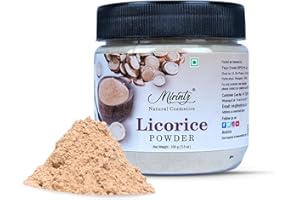 Mirintz 100% Natural Licorice Powder (100 gms) Pure Mulethi Powder for Skin & Hair care Licorice Root Powder Hair Pack for Hair Growth Herbal Yashtimadhu DIY Ayurvedic Hair Mask & Skin Mask