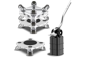 Set ONEON Mover de Muebles Pro - Carretilla y Elevador Mejorados con Ruedas de TPE Personalizadas para Levantar y Mover Muebles Fácilmente (Gris Claro Set: 4 carretillas + 1 Elevador)