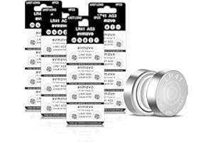 Avmzvo LR41 Battery AG3 392 384 192 Batteries 1.5V Button Coin Cell Batteries 【3-Year Warranty】