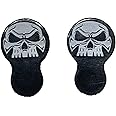 Kustom Cycle Parts Skull Design 2014 and Newer Harley Davidson Street Glide fairing mirror hole plugs (1 Pair) FLHX ape hanger upgrade WILL NOT FIT 2013 and older (PATENTED)