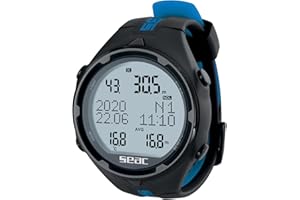 SEAC Action, Computer da Subacquea per Immersioni e Apnea, Dive Manager per PC/Mac, Allarmi di Sicurezza, Dive Log