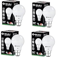 Bajaj iLED Lamps 8w Cool Day Light, B22 (3 Star Lamp) (Pack of 4)