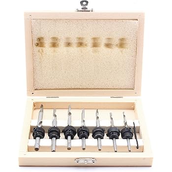 Set 5 Punte Per Legno - Brad Point, Esagonali, 3-4-5-6-8mm, Per Trapani, HCS