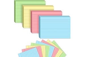 ANSTEEP 360 Pcs Flash Cards, A6 (105x145mm) Revision Cards Coloured Index Card Assorted Colours Record Prompt Flashcards Ruled Notecards for Office School Learning Speech University Essential