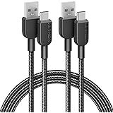 Anker Charger Cable [2 pack, 6ft], 310 USB A to Type C, Nylon Fast Charging for Samsung Galaxy Note 10 Note 9/S10+ S10, LG V3