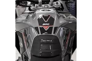 Resin Bike Adhesivos de Moto Compatibles con Triumph Tiger 900 2024. Protection de Tanque de Choques y Arañazos de Moto. Pegatinas 3D Resinadas Made in Italy