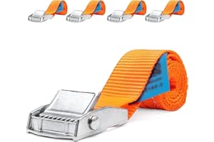 INDUSTRIE PLANET 4 Piezas de Correa tensora 250 kg 0,5 m de Ancho de Correa 25 mm de una Pieza