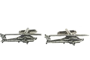 UNBRANDED Apache Helicopter Cufflinks, Handmade in England from Fine English Pewter. Gift Boxed