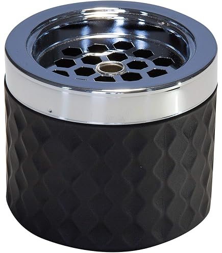 Philippi 195149 Cocoon Ashtray with Screw Lock Brushed Stainless