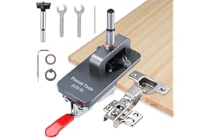 BRITPICK 35mm Concealed Hinge Jig, Cabinet Door Hinge Jig, Accurate Hinge Drilling Jig Hole Guide Locator, Aluminum Alloy Household Woodworking Tools for Door Cabinets Hinges Mounting