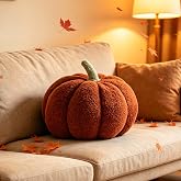 Pumpkin Pillow, 3D Plush Pumpkin Decorative Cushion, Pumpkin Shaped Plush Pillow, Pumpkin Decorative Pillow, Fall Halloween T