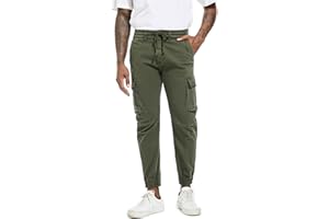 DON JOHNSON Pantaloni Cargo Uomo Pantalone da Uomo con 6 Tasche Pantalone Casual Uomo