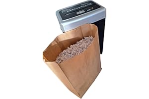 MDC RETAIL 3 x PAPER BAGS for SHREDDED PAPER - 25 Litre with SELF SEAL strip to collect CONFIDENTIAL Paper Waste. STRONG, SECURE and Practical - for use with your shredding machine.