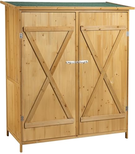GOPLUS Tuinkast hout, tuinhuis, outdoor, weerbestendig