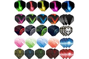 Ohaoduo Lot de 75 ailettes de fléchettes - Accessoires pour fléchettes Standard - Fléchettes Classiques pour fléchettes en Acier et Souple -