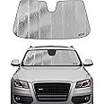 Pigenius Windshield Sun Shade for 2009-2017 Audi Q5, 2014-2017 Audi SQ5 Front Window Sunshade - Premium Folding Sunshade
