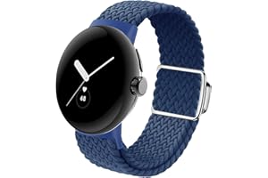 SimpleThings Sport Loop für den Austausch des Google Pixel Watch 2 1 Armbands, Verstellbares Geflochtenes Atmungsaktives Elastisches Dehnbares Armband für das Google Watch Armband