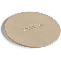 Weber 17835 Pizzastein rund Ø36cm, für Holzkohlegrills, Gasgrills, Elektrogrills und Backofen