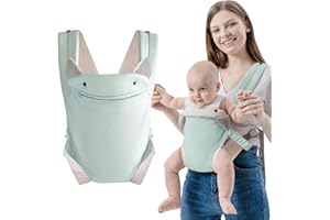 SERAPHY Marsupio Neonati Ergonomico 0-36 Mesi, 4-in-1 Porta Bebe Traspirante Regolabile,con Seduta Morbida e Tasche Frontali, Ideale Neonati e Bambini da 4-15 kg（Blu）