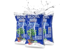 Aqua Control Biogel C21403, Agua Sólida para tus Plantas, Ideal para Riego en Vacaciones, Hasta 30 Días sin Regar - 400 ml (Pack de 3)