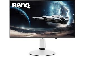 BenQ MOBIUZ EX321UZ 80 cm 4K 4:e generationen QD-OLED 240Hz 0,03 ms HDMI 2.1, DP2.1a (80 Gbps) USB-C 90 W spelskärm, 99% DCI-P3, DisplayHDR 400, FreeSync Premium Pro, fjärrkontroll, 3 års