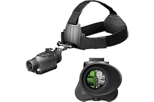 ‎NIGHTFOX Night Vision Monocular - Nightfox Prowl, HD Recording, 32GB, 1x Magnification, Head Mounted, 54° Wide FOV, Dual IR 850 & 940nm, Airsoft NVG for Helmet