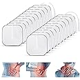Tens Machine Pads, 20 Pack Tens Pads Replacement Electrodes Pads for TENS Therapy Machine Massager, Electrotherapy Tens Pads for Tens Machine, 4CM