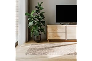 ‎BENUTA benuta Basic In- & Outdoor Teppich Kaleo - Beige 70x200 cm - Geometrische Muster - Wetterfest & UV-beständig für Balkon, Terrasse, Garten, Küchenteppich & Wohnzimmerteppich - Leicht zu Reinigen