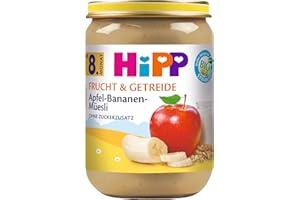 HiPP Bio Frucht & Getreide Apfel-Bananen-Müesli, 6er Pack (6 x 190g)