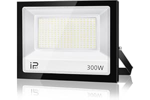 VRFMALIY Foco LED Exterior 300W,30000LM 7000K Proyector LED Exterior,IP67 Impermeable 252 LEDs Super Brillante Blanco Frío Luz de Seguridad,Potente Luces Led Exterior para Jardín,Garaje,Terraza,Patio Trasero