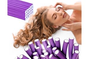 Neuhall Papilotten Lockenwickler violett 24-teilig, Länge: 250mm mit Durchmesser Ø16mm - Schonend, Flexibel, Locken ohne Hitze, Locken Über Nacht, Große und kleine Locken