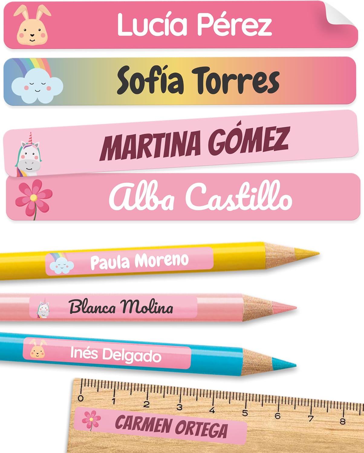 Qualité de Fabrication & Durabilité : 75 Etiquetas adhesivas personalizadas objetos