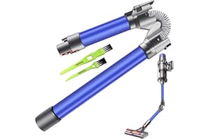 Italdos Tubo Telescopico Asta Pieghevole compatibile per Dyson V8 V10 V11 V7 V15 Tubo in Alluminio a Sgancio Rapido per Pulizia Sotto Mobile Tavolo Letto Divano - Blu
