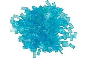STEIN-EXPERTE Lego® City 1x2 Fliesen Hellblau Transparent – 100 Stück – Perfekt für Deine Kreationen