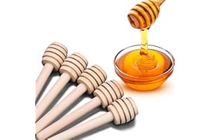 YYGMSS Palos de cuchara de miel de madera portátil para recogida de mermelada y fiesta de bodas (8 cm, 30)