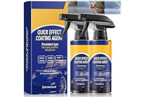 AURAANGE 2Pcs Advanced Car Coating Spray, Quick Effect Coating Agent – 3 in 1 High Protection Car Finish, Multi-Functional Finish Renewal Agent for Cars, Motorcycles, Advanced Ceramic Finishes, 120ml