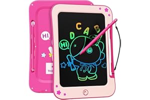 ‎BRAVOKIDS bravokids Kinder Spielzeug Zaubertafel 8,5 Zoll LCD Schreibtafel Kinder Geschenk zum Geburtstag Weihnachten Pädagogisches Lernen Spielzeug für 3 4 5 6 7 8 Jahre alte Mädchen Jungen (Rosa)