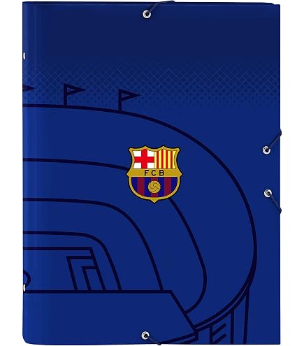 F.C. Barcelona-Carpeta De Anillas F.C. Barcelona M657 Granate Azul Marino A4 27