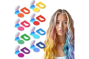 VEOIRXU 8 Piezas Tizas Lavables para el Cabello para Niños, Juego Tinte Temporal Pelo de Cabello Temporal,Tiza Temporal para TeñIr el Cabello pto para Fiestas, día Del Niño y Pascua