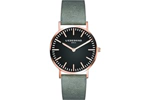 Liebeskind Damen Analog Quarz Uhr mit Lederarmband