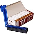 ROYAL SWAG Roll Your Own Kit - Single Cigarette Tube Injector Manual Hand Maker Cigarette Machine With Premium Brown King Size 84 mm Filter Cigarettes Tubes 200 Pc | Empty Cigarette Tubes With Filter